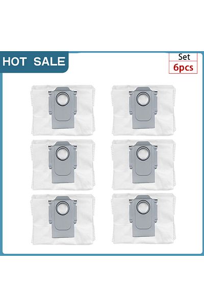 Choice 6PCS Bag Dust Bag Replacement for Roborock S8+ / S8 Pro Ultra / S7 MaxV Ultra / S7 Pro Ultra / Q7+ /