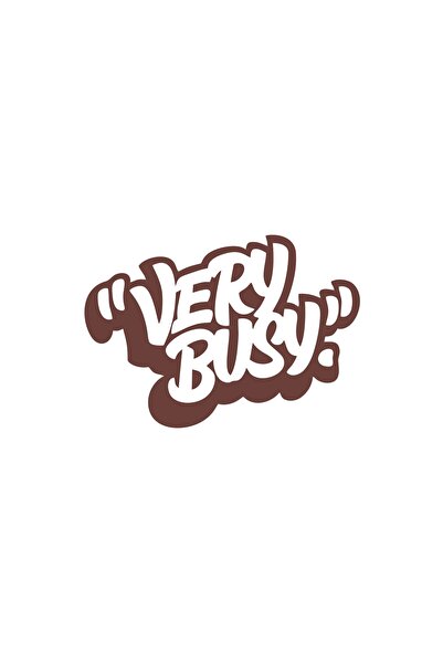 Reysa Tasarım Very Busy Car Sticker 17X17 cm Brown