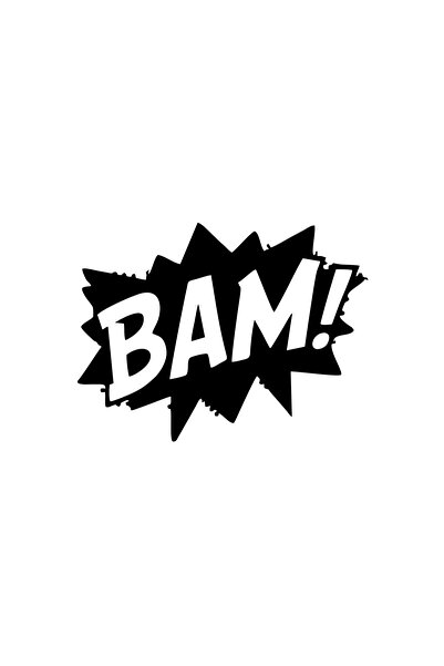 Reysa Tasarım ملصق سيارة بام مقاس 17×17 سم لون اسود