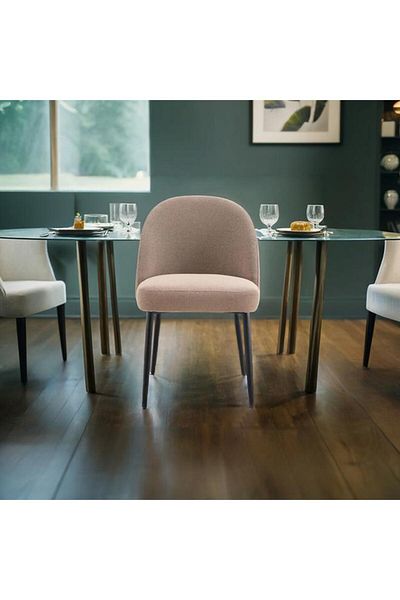 Generic Micasa Elegant and Modern Design Armless Dining Chair Mocha Brown RDC23033
