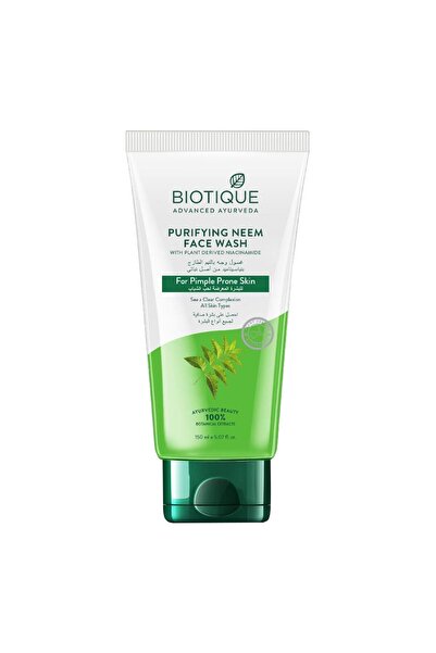 Biotique غسول الوجه المنقّي بزيت النيم ١٥٠ مل - منظف عشبي لبشرة صافية وخالية ...