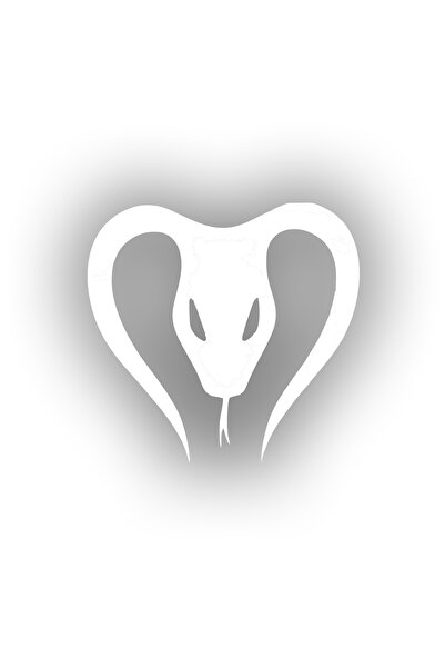 Reysa Tasarım Snake Car Sticker 17X17 cm White