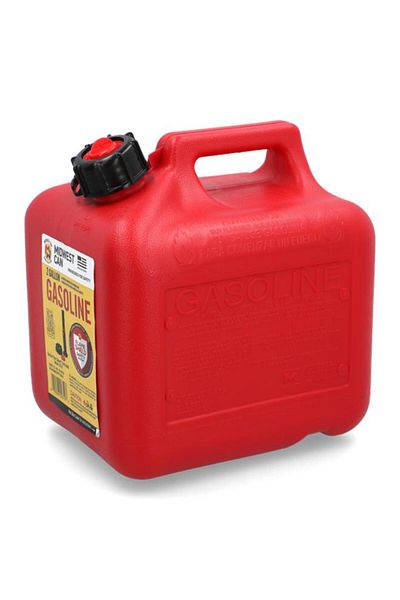 Generic Midwest Quick-Flow Portable Ergonomic Gasoline Gas Can with FlameShield Safety System Red 2 Gal