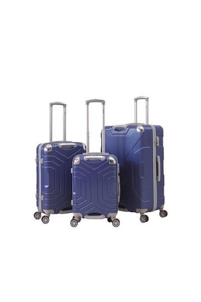 Generic STARGOLD 3-Piece ABS Hardshell Luggage Set with Number Lock, 360° Spinner Wheels, Expandable Design