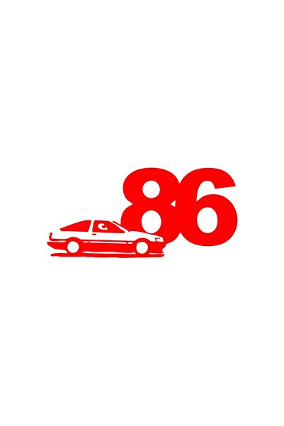 Reysa Tasarım 86 Jdm Car Sticker 17X17 cm Red