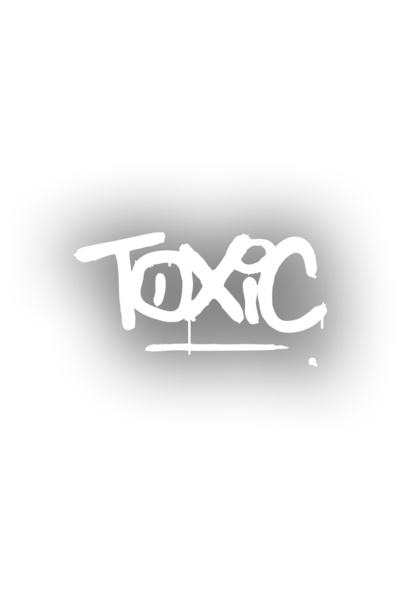 Reysa Tasarım Toxic Car Sticker 17X17 cm White