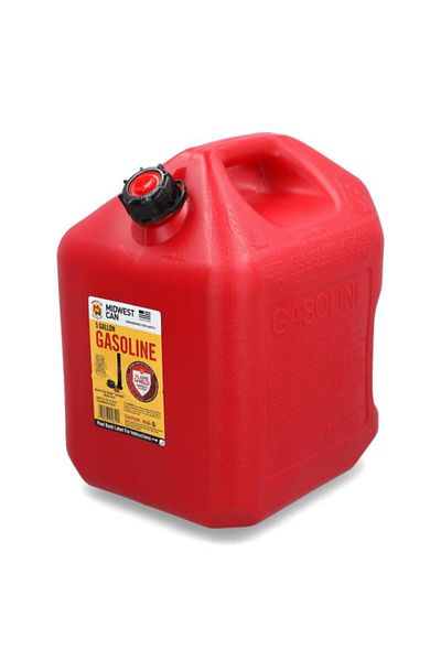 Generic Midwest Auto Shutoff Gas Can Red 5 Gal 5610