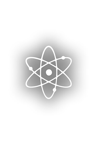 Reysa Tasarım ملصق سيارة أتوم مقاس 17x17 سم باللون الأبيض