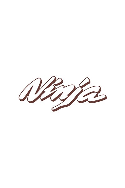 Reysa Tasarım ملصق سيارة نينجا مقاس 17×17 سم بني