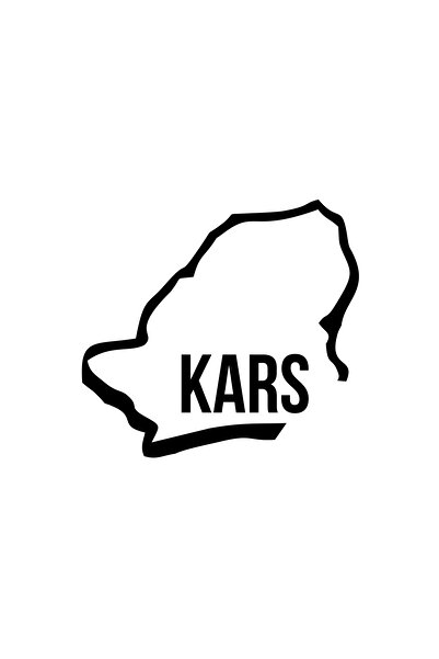 Reysa Tasarım ملصق سيارة كارس هارايت 17x17 سم أسود