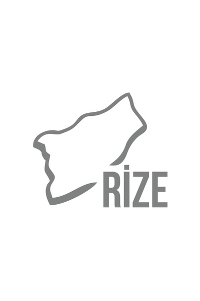 Reysa Tasarım ملصق سيارة خريطة ريز مقاس 17x17 سم رمادي