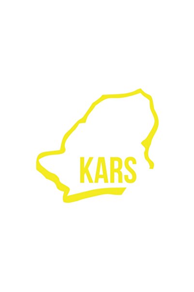 Reysa Tasarım ملصق سيارة كارس هارايت 17x17 سم أصفر