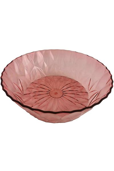 PUFO Ellegant bowl for cakes, pastries, fruits, appetizers, 22 cm, pink