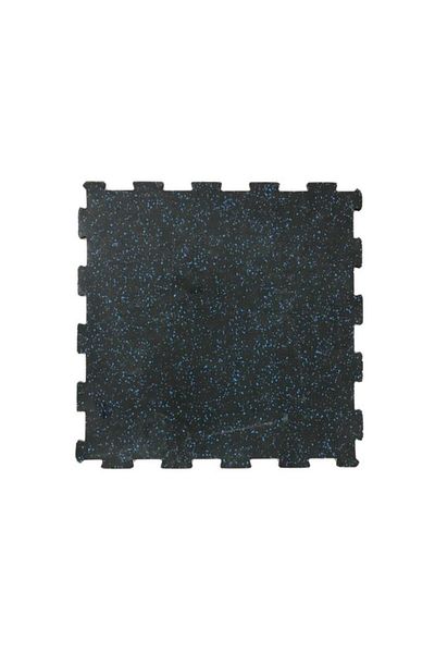 Generic CSP 4-Piece UV Rays Resistant Anti Slip Good Traction Interlocking Rubber Square Mats Set Black