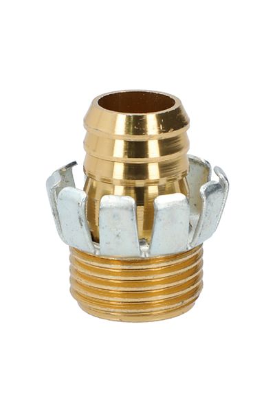 ACE Hose Repair Male Coupling Gold and Silver 0.5inch