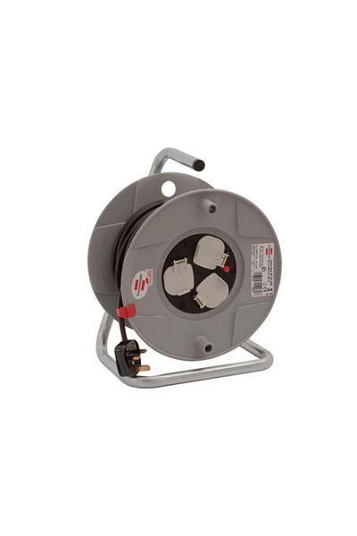 Generic Brennenstuhl 3-Socket Cable Reel Grey 25m