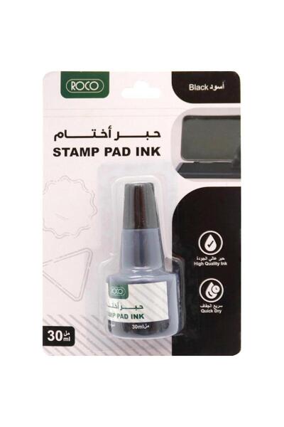 Roco عبوة إعادة تعبئة حبر الطوابع - أسود، 30 مل (1.06 أونصة)