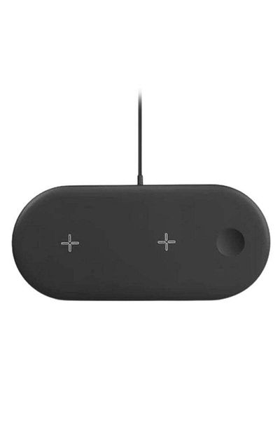 Generic MARGOUN 3-In-1 Qi Wireless Charging Pad Black