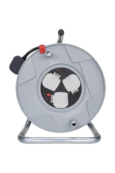 Generic Brennenstuhl Standard 3-Way Socket Cable Reel Grey and Black 50m 1098413001