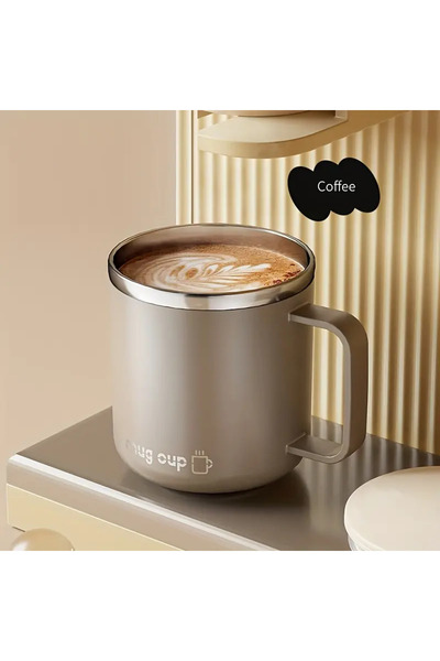 Safron Stainless Steel Double Layer Thermos Coffee Cup 400ml