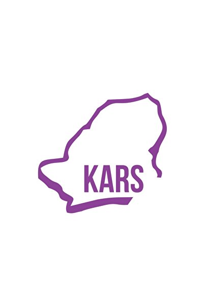 Reysa Tasarım ملصق سيارة كارس هارايت 17x17 سم بنفسجي