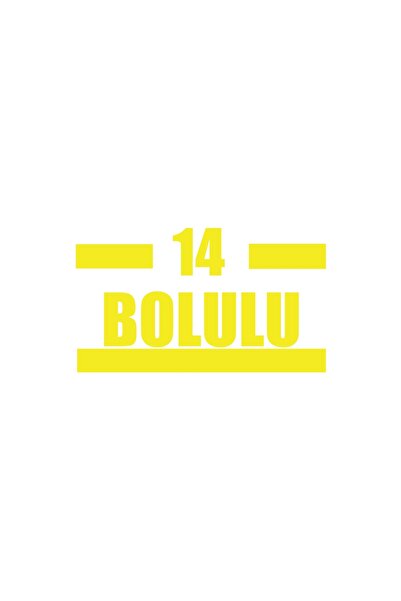 Reysa Tasarım 14 Pieces Car Sticker 17X17 cm Yellow