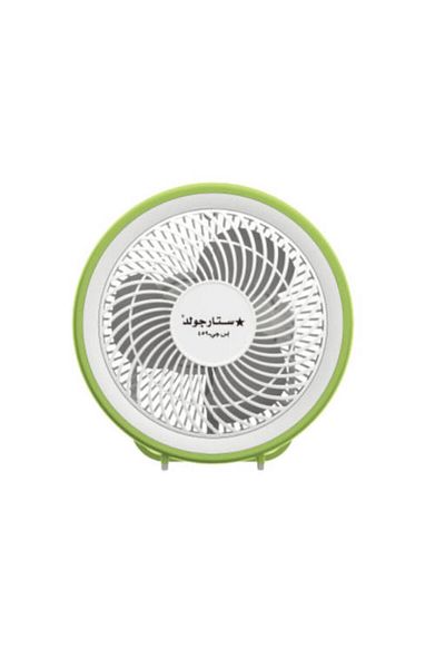 Generic STARGOLD 6 Inch Rechargeable USB Mini Fan with LED Light – Green