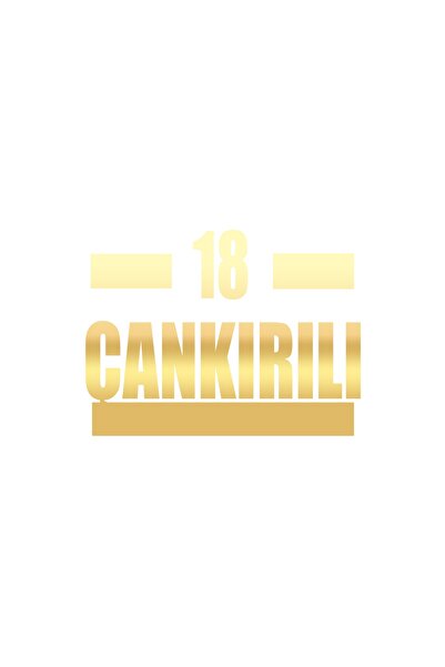 Reysa Tasarım 18 ملصق سيارة كانكيرلي مقاس 17x17 سم ذهبي