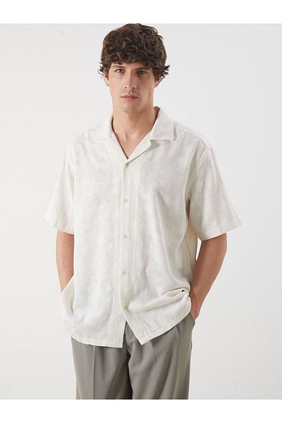 LC Waikiki LCW Vision Regular Fit Short Sleeve Dobby Men's Shirt