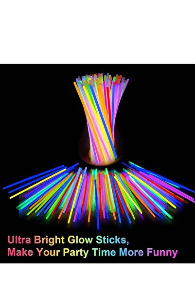 Store7 Set of 50 Glow Sticks for Making Glowing Necklaces with Ultra Bright M...
