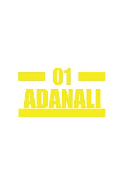 Reysa Tasarım 01 Adana Car Sticker 17X17 cm Yellow
