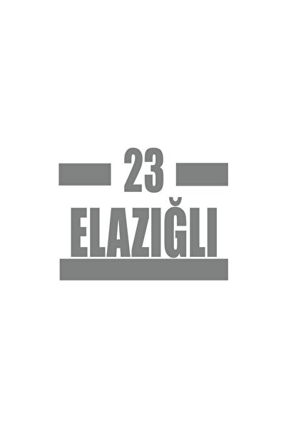 Reysa Tasarım 23 ملصق سيارة إيلازجي مقاس 17x17 سم رمادي