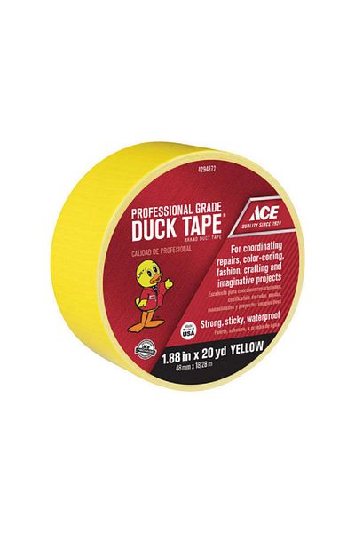 ACE Heavy-Duty Cotton Mesh Professional Grade Duct Tape Yellow 1.88inch x 20yard