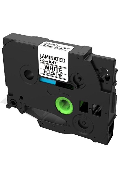 Roco شريط طابعة الملصقات - 12 مم، أسود على أبيض