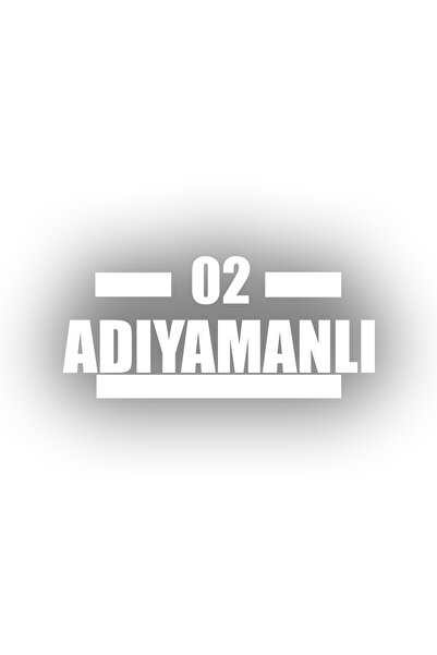 Reysa Tasarım 02 Adıyamanlı Araba Sticker 17x17 Cm Beyaz