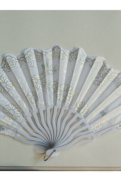 Kudi Beyaz renkli yelpaze