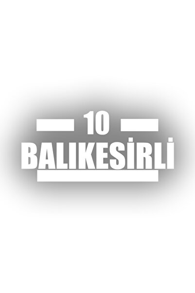 Reysa Tasarım 10 ملصق سيارة بالكسي 17x17 سم أبيض