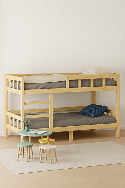 ENJOY LİFE EnjoyLife Stefani Doğal Ahşap Ranza