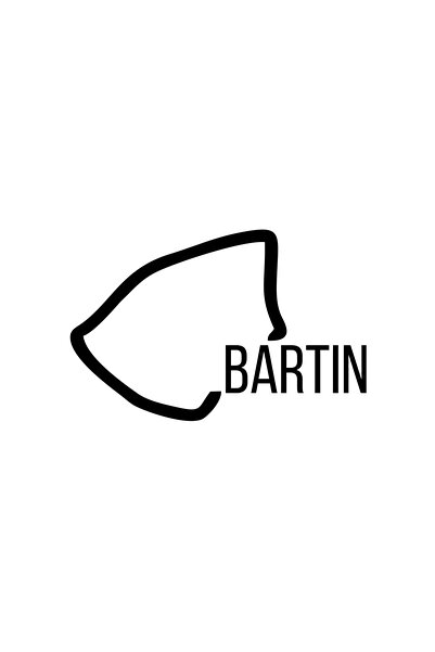 Reysa Tasarım ملصق سيارة بارتين هارايت مقاس 17x17 سم باللون الأسود