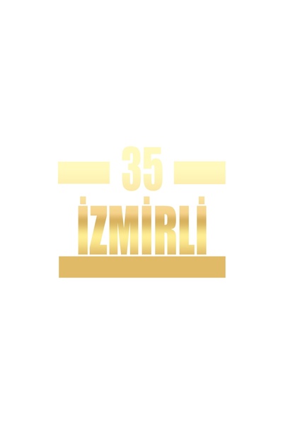 Reysa Tasarım 35 Izmir Car Sticker 17X17 cm Gold