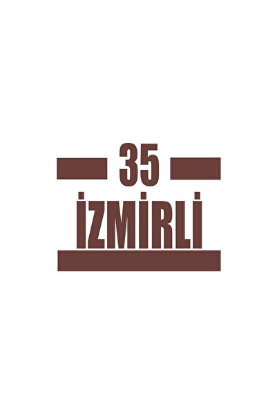 Reysa Tasarım 35 Izmir Car Sticker 17X17 cm Brown
