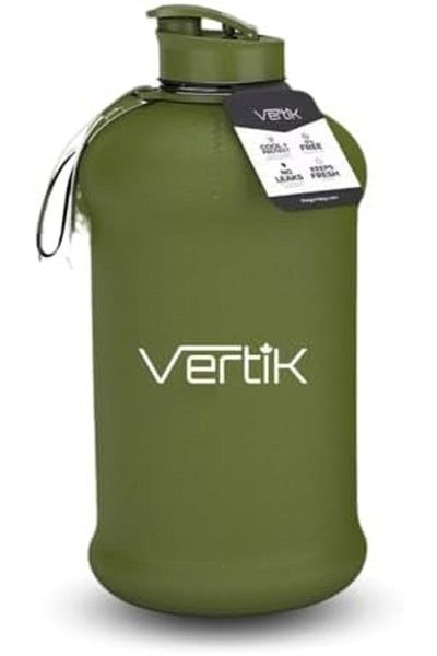 Vertik Sports Water Bottle (2.2 Liters) | Half Gallon | Hydro Jug, Large Reusable Bottles | Eco-Friendly, B