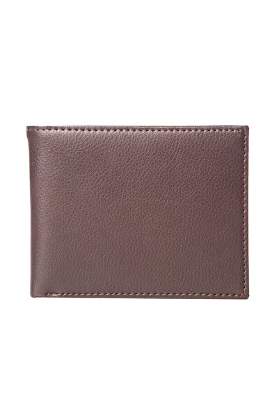 Lamonza Portofel bărbătesc din piele Porthos 12.5x10x1.5 cm, 80 gr, maro