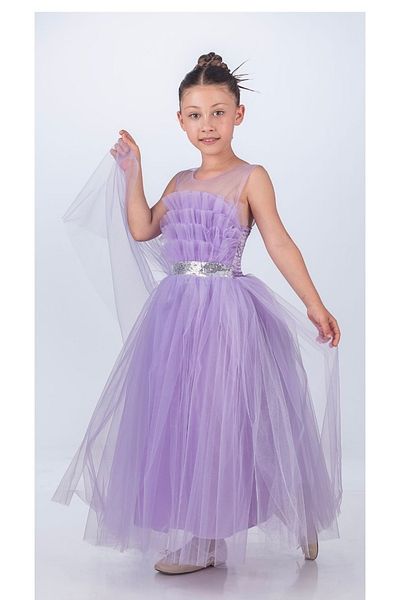 KT PERA BABY Girls' Ruffle Evening Dress