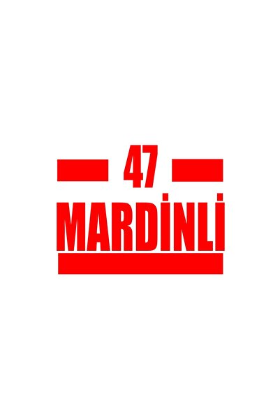 Reysa Tasarım 47 Mardinli Car Sticker 17X17 cm Red