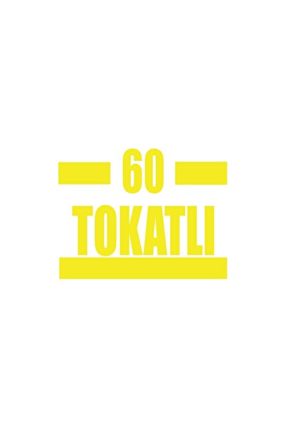 Reysa Tasarım 60 ملصق سيارة سوك 17x17 سم أصفر