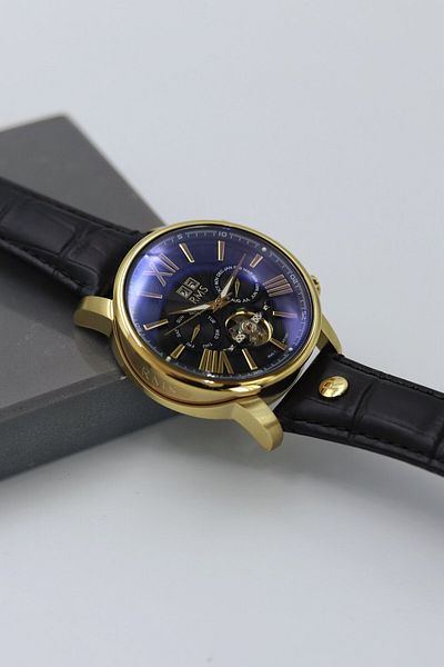 Grand Romanson Romanson Automatic Movement Leather Band Men Wrist Watch Asw123-I1394Gr
