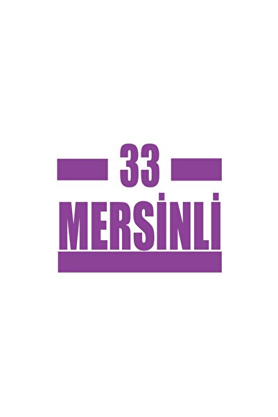 Reysa Tasarım 33 ملصق سيارة ميرسين 17x17 سم بنفسجي