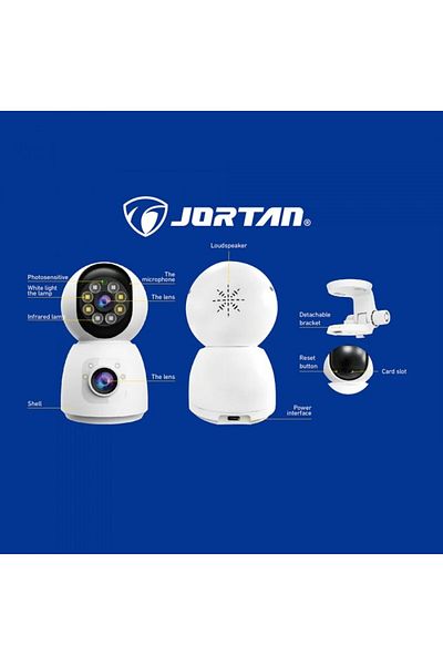 dalimag Camera de Supraveghere WiFi, Dubla, Model JT-8292, 1080p Full HD, Baby Monitor, cu Senzor de Miscare