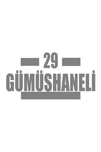 Reysa Tasarım 29 Silver Car Sticker 17X17 cm Gray